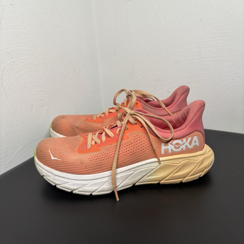Hoka One One‎ Arahi 7 Papaya Coral Women's Running Shoes 1147851-PPYC Size 8B
